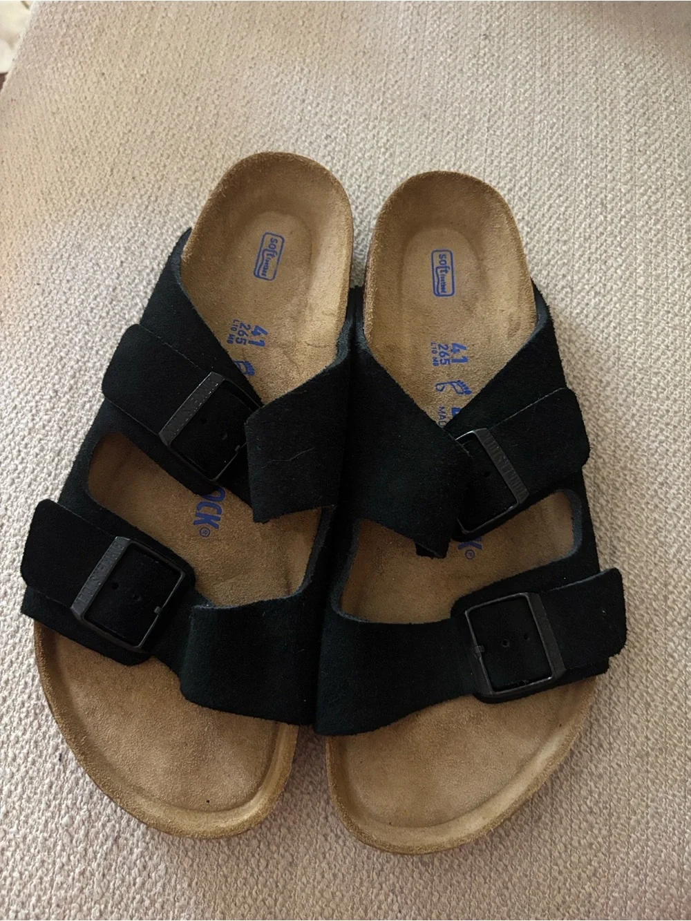 Black  Birkenstock Arizona sandals